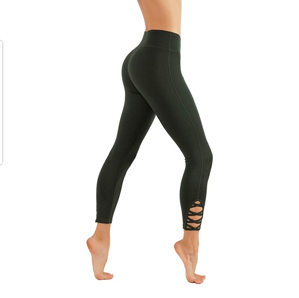 CRIS Cross Leg Cutouts 7/8 Length leggings